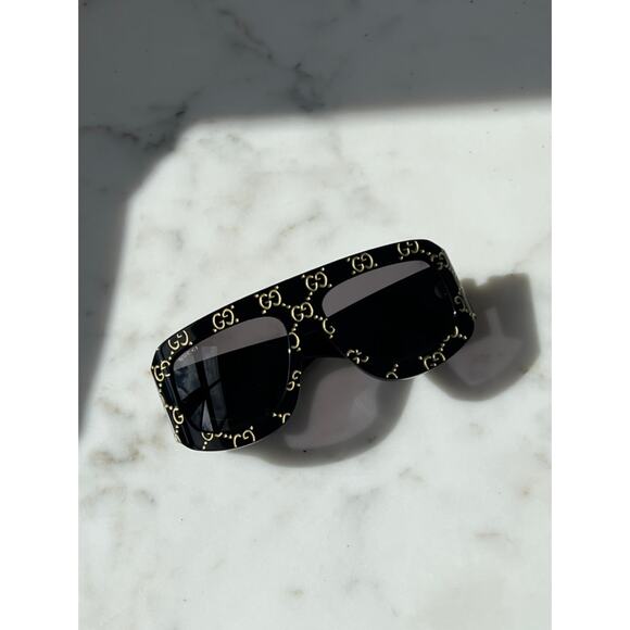 NEW Gucci GG0983S Logo Black Oversized Sunglasses $955 main image 13